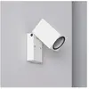 ILUZZIA Applique Murale Extérieure Aluminium Carrée Onuba Blanc