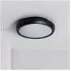 LEDKIA Plafonnier Extérieur Rond Curio Ip65 Noir Noir