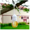 TECHBREY Guirlande Extérieure avec 8 Douilles E27 5.5m Blanche IP65 Blanc