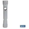 COFAN Clé à tube din 896 b de 25 à 28 mm avec double embout hexagonal en acier trempé