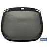 COFAN Cran avec protection faciale en maille EN1731 31x20cm en acier inoxydable et plastique noir