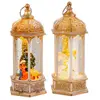 WADIGA Set de 2 lanternes led Décoration Noël - 5.5x5.5x14cm