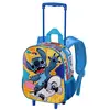 KARACTERMANIA Sac à dos 3D à Roulettes Petit - Disney Lilo et Stitch Skater - Jaune