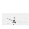 LEDS-C4 Ventilateur de plafond LEDS·C4 Mariner E27 15W Nickel Satiné - Blanc