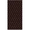 Tapis Vinyle Panorama Mosaïque de Briques Noires 80x150 cm - Tapis pou...