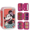 CERDÁ LIFE'S LITTLE MOMENTS Pochette à crayons triple Minnie Mouse Rose 13 x 7,5 x 20 cm