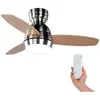 Ventilateur de Plafond Kekai Mistral DC 92x34 cm 55W Argent avec Pales...