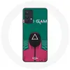 Coque pour Samsung Galaxy A32 5G Squid Game logo symbole triangle Mani...