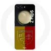 Coque Samsung Galaxy Z Flip5 RCL LENS Logo fond jaune et rouge