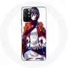 Coque pour Xiaomi Redmi Note 11s 5G Manga Mikasa Ackerman Attaque des ...