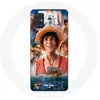 Coque pour Samsung Galaxy A51 4G One Piece Luffy Affiche Personnages A...