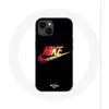 Coque pour Iphone 14 Plus Nike Logo Couleur fond noir Maniacase