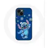 Coque pour Iphone 14 Stitch neige Noël bleu Maniacase