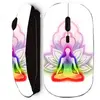 Souris noir sans fil Maniacase, Lotus chakra coloree