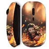 Souris noir sans fil Maniacase, Demon Slayer Nezuko 3D art anime Manga