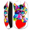 Souris noir sans fil Maniacase, chat couleur sur coeur