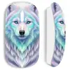 Souris blanche sans fil Maniacase, Loup blanche reflet violet