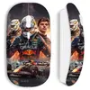 Souris blanche sans fil Maniacase, Max Verstappen F1 art wallpaper