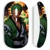 Souris blanche sans fil Maniacase, One piece Zoro manga anime 3D art