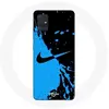Coque pour Samsung Galaxy A51 5G Nike Logo Bleu et Noir Maniacase