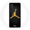 Coque pour Samsung Galaxy A51 5G Air Michael Jordan Logo Jaune Maniaca...