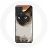 Coque pour Samsung Galaxy A13 4G / A13 4G Lite Siamois Noir et blanc Y...