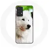 Coque pour Samsung Galaxy A13 4G / A13 4G Lite Chien Samoyède Blanc Ma...