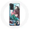 Coque pour Samsung Galaxy A13 4G / A13 4G Lite Tanjiro et Nezuko Demon...
