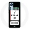 Coque pour Xiaomi Mi 12 / 12X Billet d'avion Dubai Maniacase