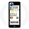 Coque pour Xiaomi Mi 12 / 12X Billet d'avion Bruxelles Belgique Maniac...