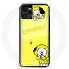 Coque pour Iphone 12 Mini BTS Bangtan BT21 Chimmy Jimin Fond Jaune Man...