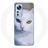Coque pour Xiaomi Mi 12 / 12X Turc de van Chat oeil bleu et oeil jaune...