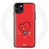 Coque pour Iphone 11 Pro Max BTS Bangtan Garçons BT21 TATA V Fond Roug...