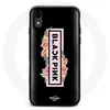 Coque pour Iphone XS Max Blackpink Groupe de K-pop Logo Noir Rose Fond...