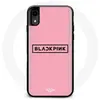 Coque pour Iphone XS Blackpink Groupe de K-pop Logo Fond Rose Maniacas...
