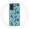 Coque pour Samsung Galaxy A13 4G / A13 4G Lite Papillons Fond Bleu Man...