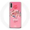 Coque pour Samsung Galaxy A50 TWICE Logo Rouge Affiche What Is Love Ma...
