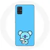 Coque pour Samsung Galaxy A71 Bangtan BTS BT21 Koya RM Fond Bleu Mania...