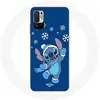 Coque pour Xiaomi Poco M3 Pro Stitch neige Noël bleu Maniacase