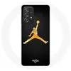 Coque pour Samsung Galaxy A52 Air Michael Jordan Logo Jaune Maniacase