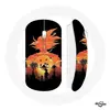 Souris Sans Fil Manga Dragon Ball Sangoku Ombre Orange Maniacase