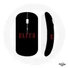 Souris Sans Fil Elite Saison 5 Logo Rouge Fond Noir Maniacase