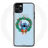 Coque pour Iphone 12 Stitch neige joyeux Noël bleu Maniacase