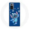 Coque pour Xiaomi Redmi Note 10 Pro Stitch neige Noël bleu Maniacase