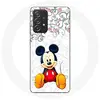 Coque pour Samsung Galaxy A33 5G Mickey Mouse Fleurs Coeurs Maniacase
