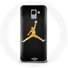 Coque pour Samsung Galaxy J6 2018 Air michael jordan logo jaune Maniac...