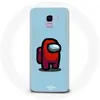 Coque pour Samsung Galaxy A8 2018 Among Us jeu vidéo Fond bleu Maniaca...