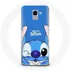 Coque pour Samsung Galaxy A8 2018 Stitch mignon fond bleu Maniacase