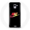 Coque pour Samsung Galaxy A8 2018 Nike Logo Couleur fond noir Maniacas...