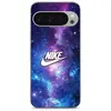 Coque Google Pixel 9 Pro XL nike logo blanc espace coloré Maniacase